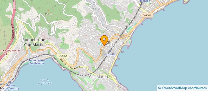 localisation de l'entreprise SARL SOPRESS à ROQUEBRUNE-CAP-MARTIN