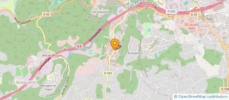 localisation de l'entreprise SARL SOPROGEL à VALLAURIS