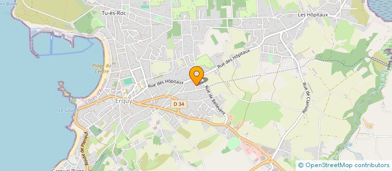 localisation de l'entreprise SARL SORT  ERQUY