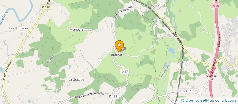 localisation de l'entreprise SARL SOSEB  ALLASSAC