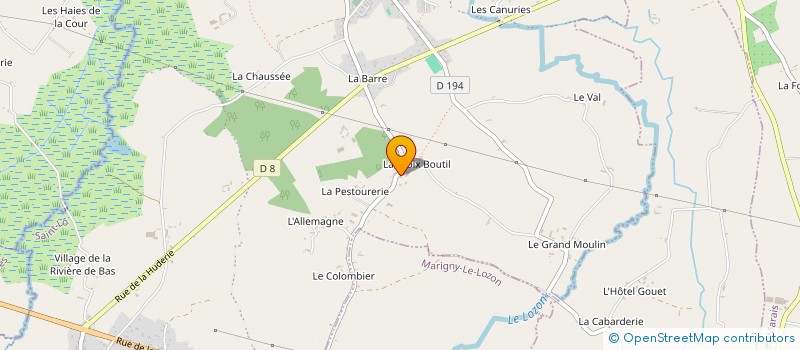 localisation de l'entreprise SARL SOTRABAT à MARIGNY-LE-LOZON