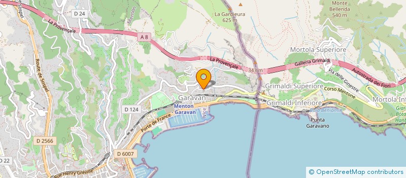 localisation de l'entreprise SARL SOTRABAT à MENTON