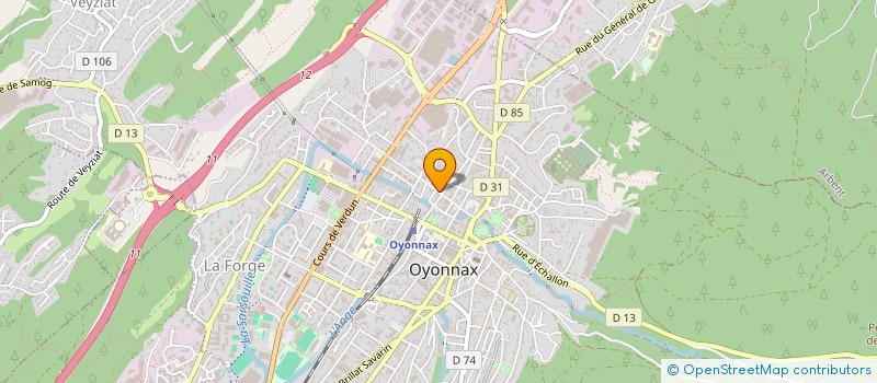 localisation de l'entreprise SARL SOTRAS à OYONNAX