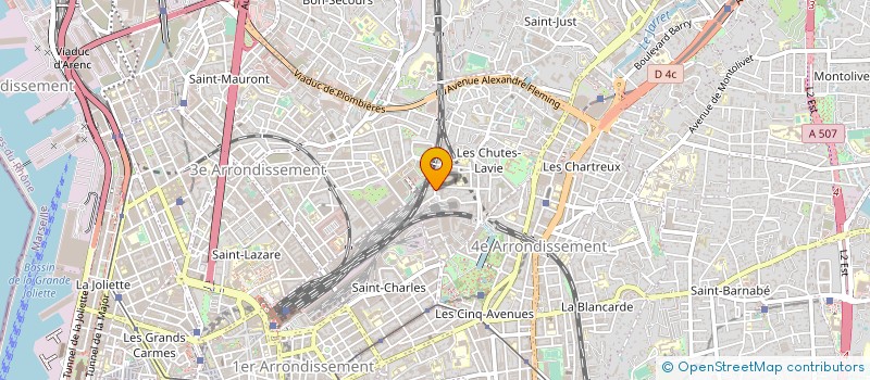 localisation de l'entreprise SARL SOUFFLAGE VERRE PHOCEEN à MARSEILLE