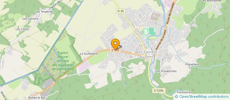 localisation de l'entreprise SARL SOUGEY-LARDIN à SAINT-LAURENT-DU-PONT