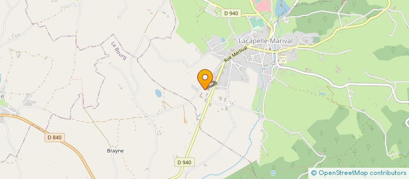 localisation de l'entreprise SARL SOULADIE RENE à LACAPELLE-MARIVAL