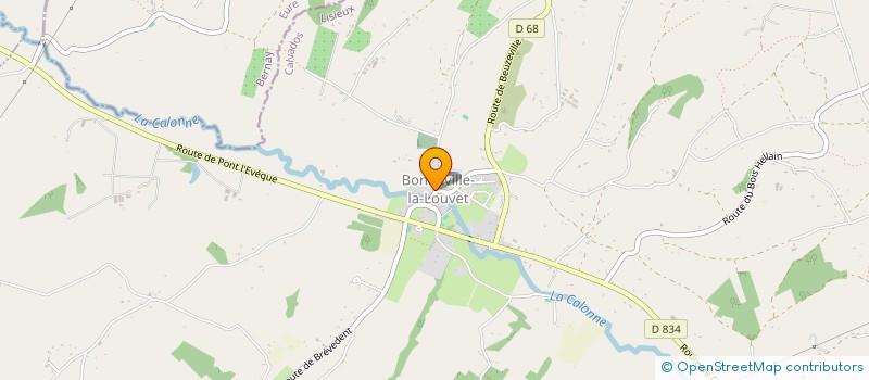 localisation de l'entreprise SARL SOULARD  BONNEVILLE-LA-LOUVET