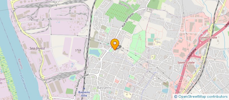 localisation de l'entreprise SARL SOULEYREAU  BASSENS