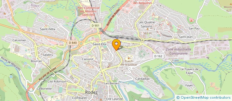 localisation de l'entreprise SARL SOUPE AU FROMAGE  RODEZ