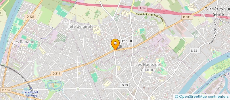 localisation de l'entreprise SARL SOUS TRAITANCE ADMINIS INFORMATIQUE à MONTESSON