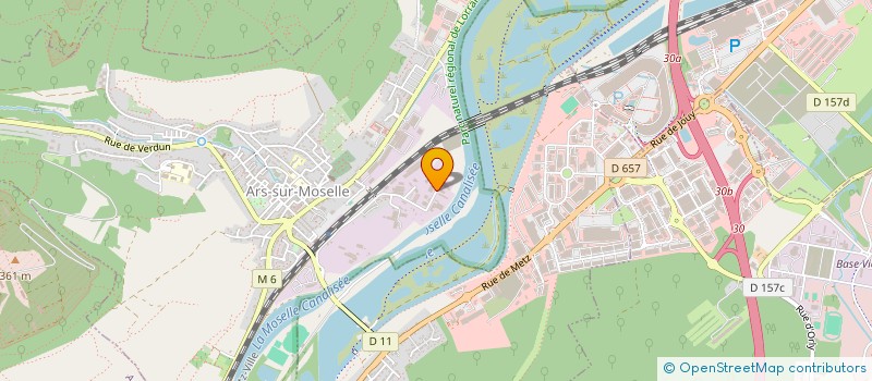 localisation de l'entreprise SARL SOVALBOIS à ARS-SUR-MOSELLE