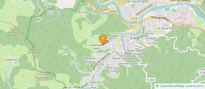 localisation de l'entreprise SARL SOVAM à LE CHEYLARD