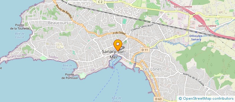 localisation de l'entreprise SARL SOVINFLO à SANARY-SUR-MER