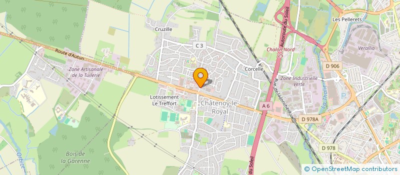 localisation de l'entreprise SARL SPACE CYCLES 71 à CHATENOY-LE-ROYAL