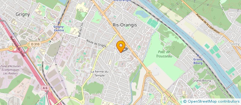 localisation de l'entreprise SARL SPARTE MUSIC  RIS-ORANGIS