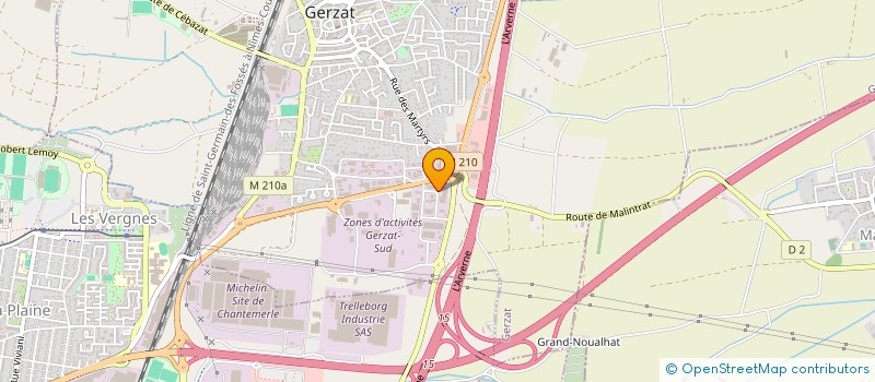 localisation de l'entreprise SARL SPATI à GERZAT