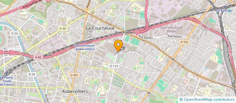 localisation de l'entreprise SARL SPEED KEVIN à LA COURNEUVE
