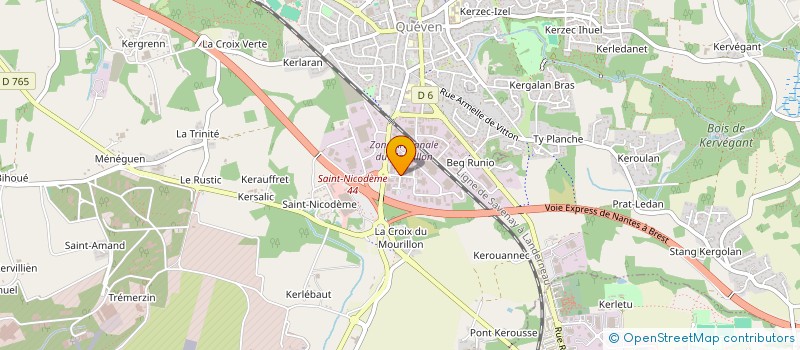 localisation de l'entreprise SARL SPEED TRANSPORT  QUEVEN