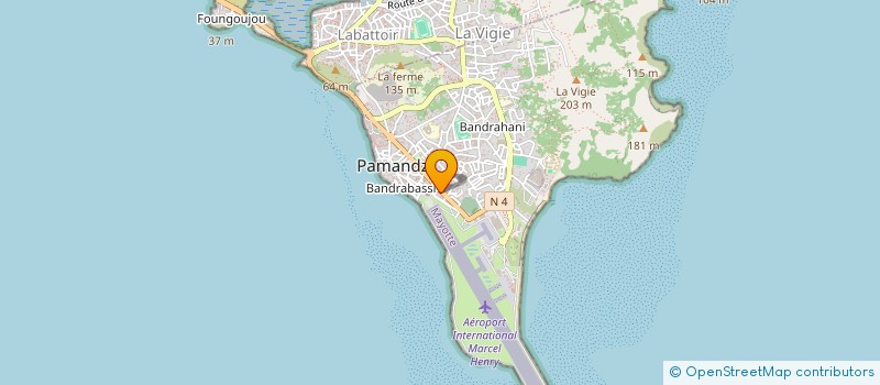 localisation de l'entreprise SARL SPFPL DE PHARMACIEN D'OFFICINE BOUSSAIDIPHARMA à PAMANDZI