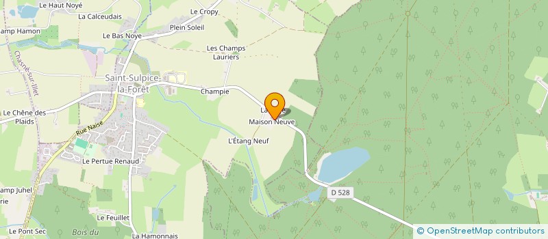 localisation de l'entreprise SARL SPFPL DE PHARMACIEN D'OFFICINE MONTAUDOIN  SAINT-SULPICE-LA-FORET