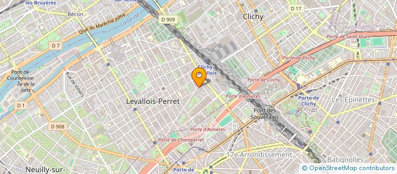 localisation de l'entreprise SARL SPFPL GOMMEZ-VAEZ à LEVALLOIS-PERRET