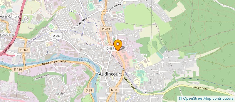 localisation de l'entreprise SARL SPINELLI  AUDINCOURT