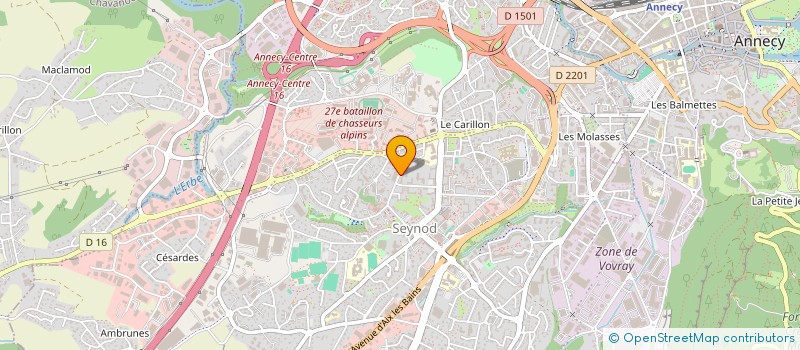 localisation de l'entreprise SARL SPINELLI à ANNECY