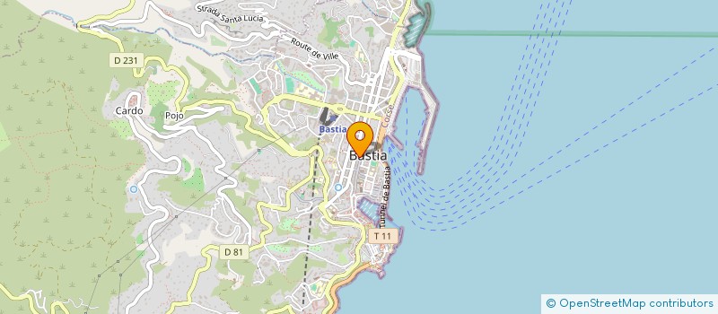 localisation de l'entreprise SARL SPORAMA SE à BASTIA
