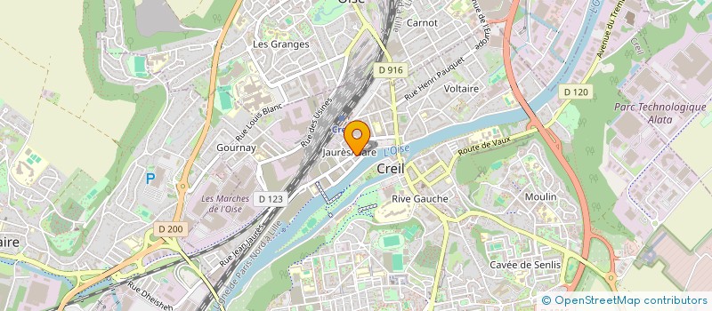 localisation de l'entreprise SARL SPORT 45 à CREIL