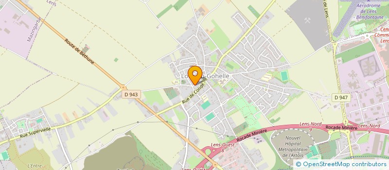 localisation de l'entreprise SARL SPORT ARTOIS  LOOS EN GOHELLE