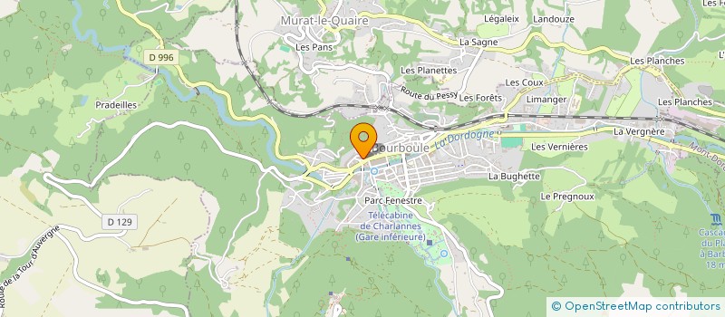 localisation de l'entreprise SARL SPORT EVASION à LA BOURBOULE