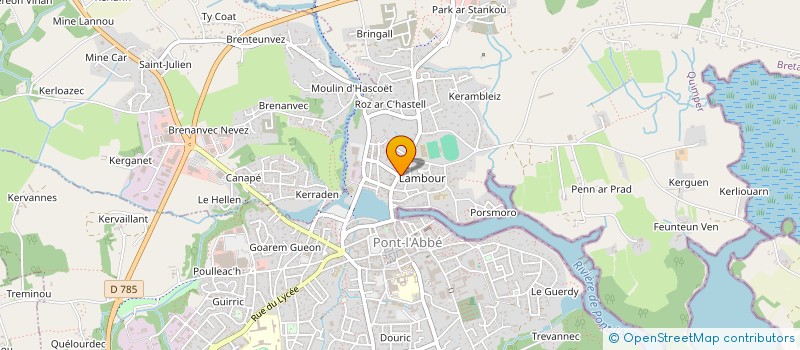 localisation de l'entreprise SARL SPORT PRO à PONT-L'ABBE