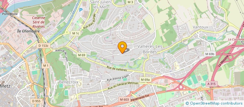 localisation de l'entreprise SARL SPORTING CLUB VALLIERES  SAINT-JULIEN-LES-METZ