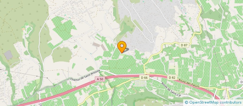 localisation de l'entreprise SARL SPORTING PLAGE  LA CADIERE-D'AZUR