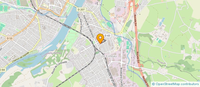 localisation de l'entreprise SARL SQUASH LOISIR  LE COTEAU