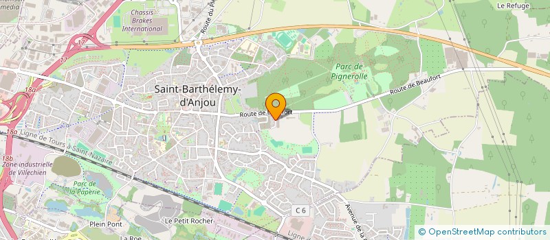 localisation de l'entreprise SARL SRCM NEGOCE SOC RESTAURAT CHARPENTE à SAINT-BARTHELEMY-D'ANJOU