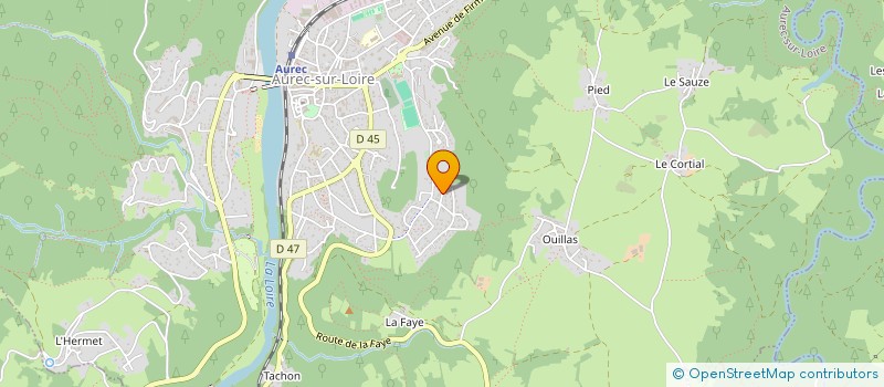 localisation de l'entreprise SARL SRP  AUREC-SUR-LOIRE