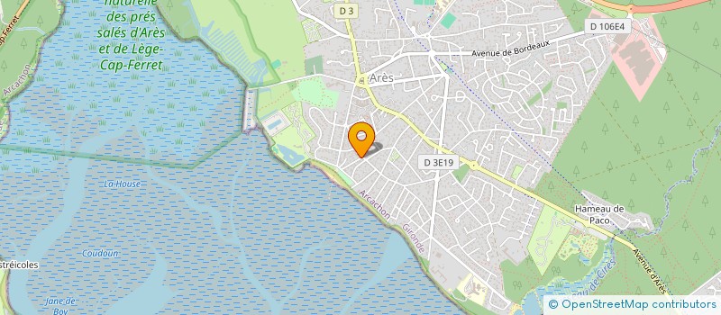 localisation de l'entreprise SARL SSP MENUISERIE à ARES