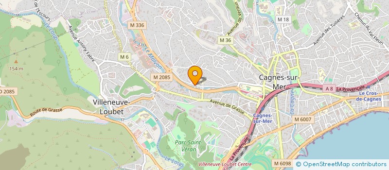 localisation de l'entreprise SARL SSR SAINT JEAN à CAGNES-SUR-MER