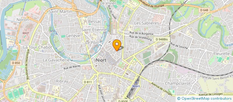 localisation de l'entreprise SARL ST GELAIS à NIORT