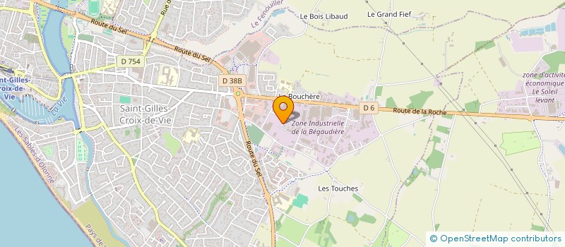 localisation de l'entreprise SARL ST JEUX à SAINT-GILLES-CROIX-DE-VIE