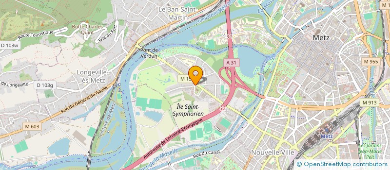 localisation de l'entreprise SARL ST SYMPHORIEN PIECES AUTO  LONGEVILLE-LES-METZ