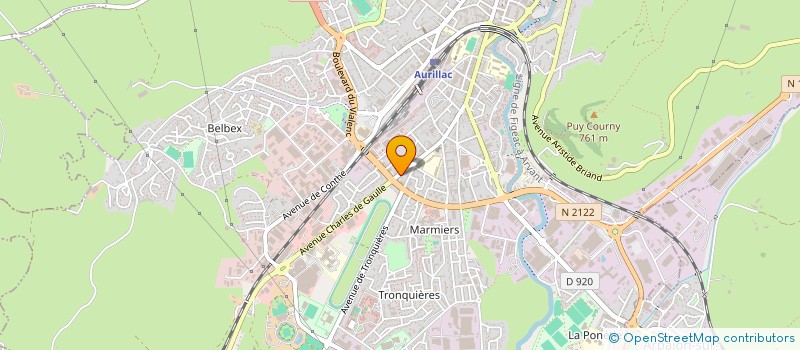 localisation de l'entreprise SARL STACIA à AURILLAC