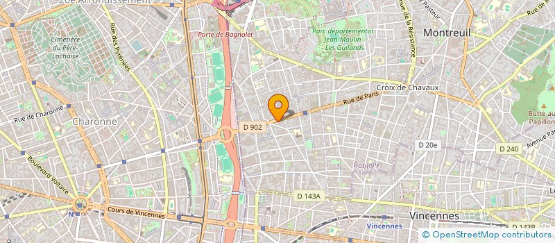 localisation de l'entreprise SARL STAR 23 à MONTREUIL