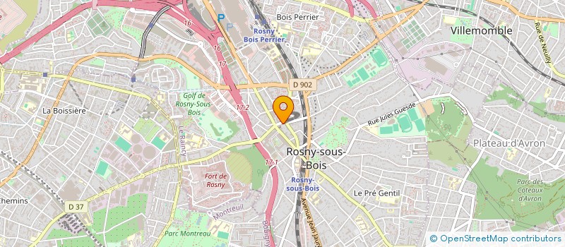 localisation de l'entreprise SARL STAR à ROSNY-SOUS-BOIS