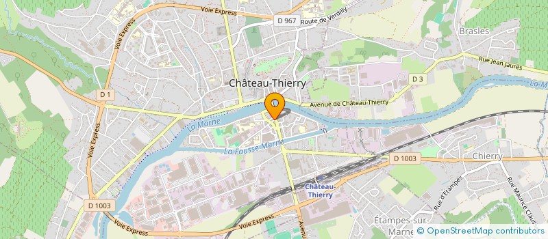 localisation de l'entreprise SARL STAR à CHATEAU-THIERRY