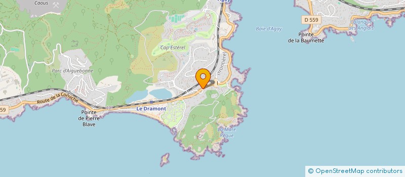 localisation de l'entreprise SARL STATION DU DRAMONT  SAINT-RAPHAEL