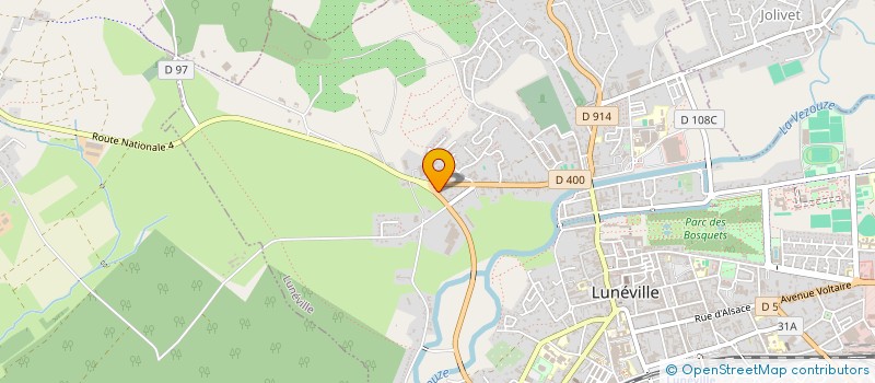 localisation de l'entreprise SARL STATION POMPIDOU  LUNEVILLE