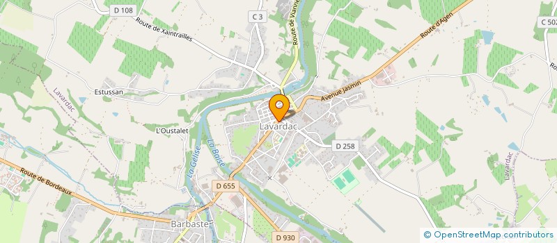 localisation de l'entreprise SARL STATION SERVICE MONDIN à LAVARDAC