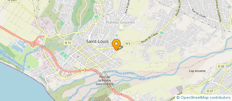 localisation de l'entreprise SARL STATION ZAC PALISSADE à SAINT-LOUIS